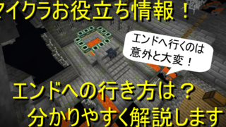 マイクラお役立ち情報 エンドへの行き方は 分かりやすく解説します 高専生ののんびりブログ